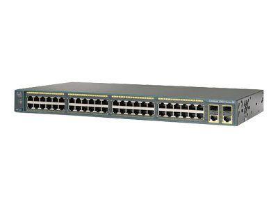 Коммутатор Cisco Catalyst, 48 FE (PoE), 2 x GE, 2 x SFP, LAN Lite [WS-C2960-48PST-S]