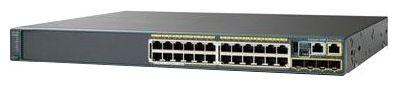 Коммутатор Cisco Catalyst, 24 x GE (PoE), 4 x SFP, LAN Base [WS-C2960S-24PS-L]