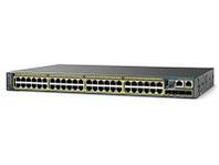 Коммутатор Cisco Catalyst, 48 x GE (24 x PoE+), 4 x SFP, LAN Base [WS-C2960RX-48LPS-L]