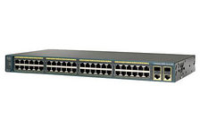 Коммутатор Cisco Catalyst, 48 x FE (PoE), 2 x GE, 2 x SFP, LAN Lite [WS-C2960R+48PST-S]