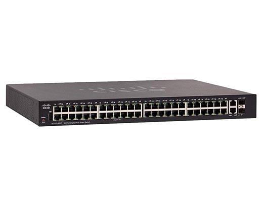 Коммутатор Cisco 250, 48xGE (PoE), 2 комбо-порта GE [SG250-50P-K9-EU]