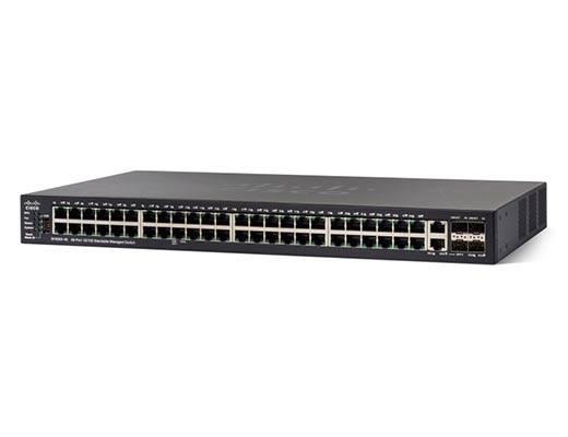 Управляемый коммутатор Cisco, 48 портов 10/100 Мб/с RJ-45 [SF550X-48-K9-EU]
