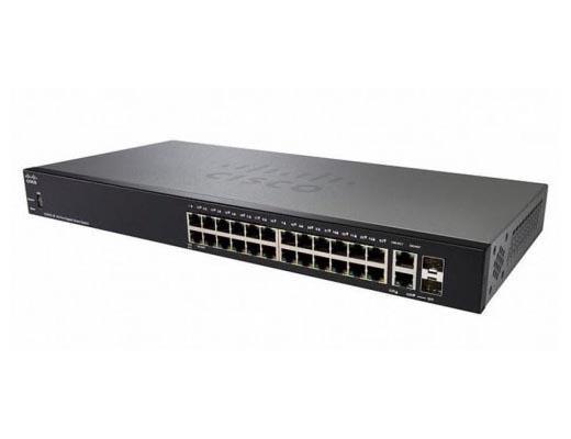 Smart коммутатор Cisco, 24 порта 1 Гб/с RJ-45 [SG250-26HP-K9-EU]