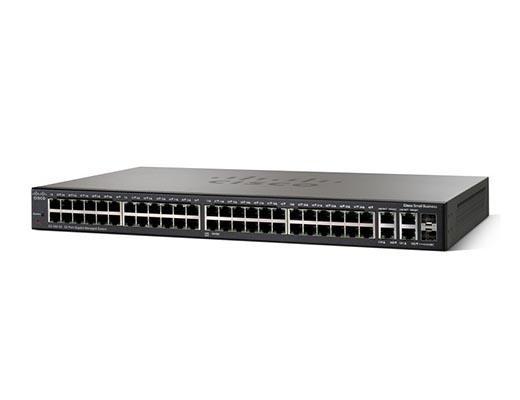 Управляемый коммутатор Cisco, 48 портов 1 Гб/с RJ-45 [SG350-52-K9-EU]