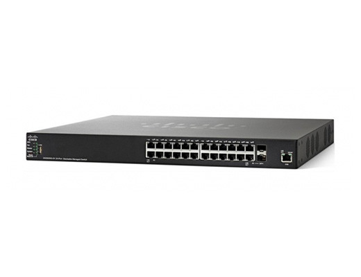 Управляемый коммутатор Cisco, 24 порта 1 Гб/с RJ-45 [SG350X-24P-K9-EU]