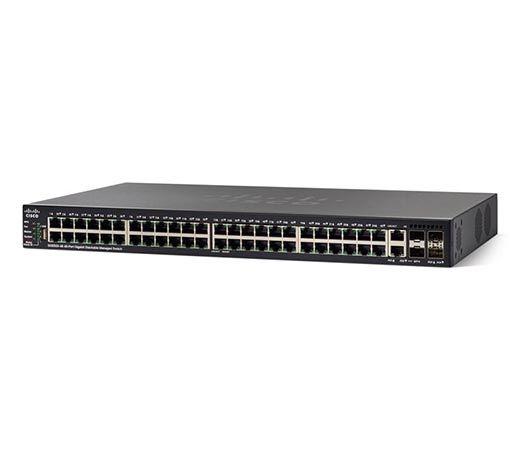 Управляемый коммутатор Cisco, 48 портов 10/100 Мб/с RJ-45 [SG550X-48MP-K9-EU]