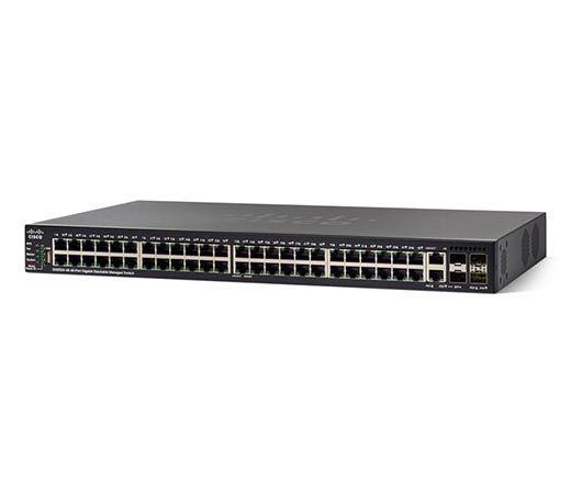 Управляемый коммутатор Cisco, 48 портов 1 Гб/с RJ-45 [SG550X-48P-K9-EU]