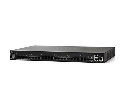 Управляемый коммутатор Cisco, 24 порта 10 Гб/с RJ-45 [SG550XG-24F-K9-EU]