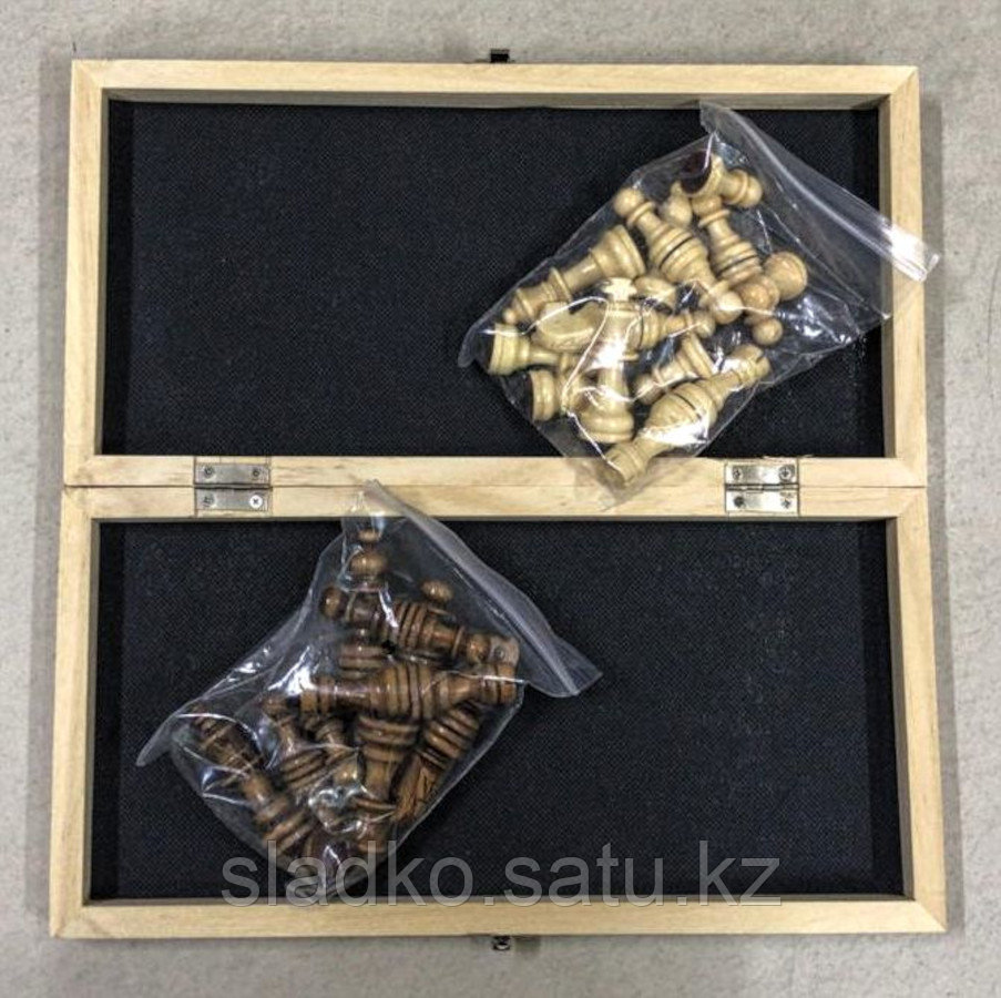 Шахматы деревянные с магнитами 30 х 30 см - фото 2 - id-p87978795