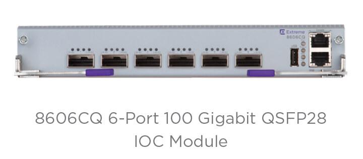 Модуль Extreme 8606CQ на 6 портов 100G QSFP28 [EC8604005-E6]