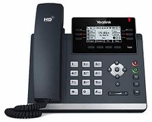 IP-телефон Yealink, 12 x SIP, 2 x GE, 2.7" LCD, PoE [SIP-T42S]