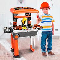Игровой набор инструментов с чемоданом-верстаком 2 в 1 Deluxe Tool Set NO.008-922 NO.008-922 Игровой набор инструментов с чемоданом-верстаком 2 в 1 Deluxe Tool Set NO.008-922