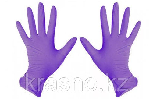 Перчатки S 200шт нитрил фиолетовые K-gloves - фото 1 - id-p88052074