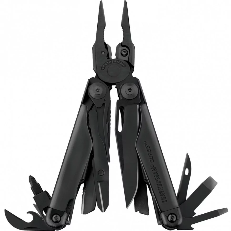 Мультиинструмент LEATHERMAN SURGE BLACK (21^)(11,5см)(чехол: нейлон 4-P) R38915