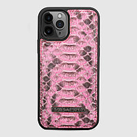 Чехол для телефона iPhone 12/12 Pro питон розовый