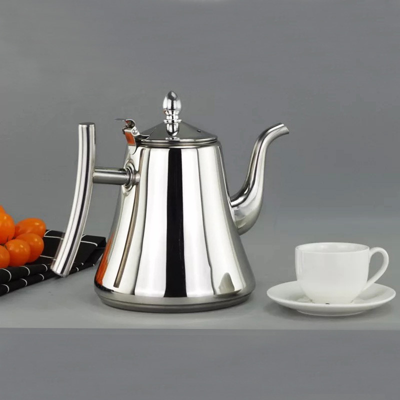 Чайник заварочный с ситом и удобной ручкой для чая и кофе из нержавеющей стали 1,8 л Kashi kettle Xiong Qiang, фото 1