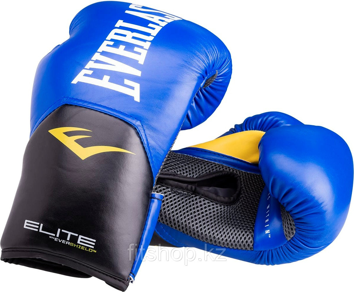 Боксерские перчатки Everlast Elite ProStyle синие, красные