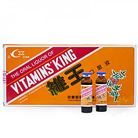 Царь Витамин препарат для повышения иммунитета VITAMINS KING 10 штук по 10 мл.