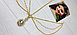 Тика - индийское украшение на голову, Золотистая, 1 шт, фото 2