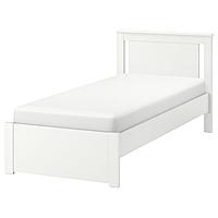 SONGESAND СОНГЕСАНД Каркас кровати, белый/Леирсунд, 90x200 см