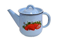 Чайник эмалированный "Клубника садовая" 1 литр