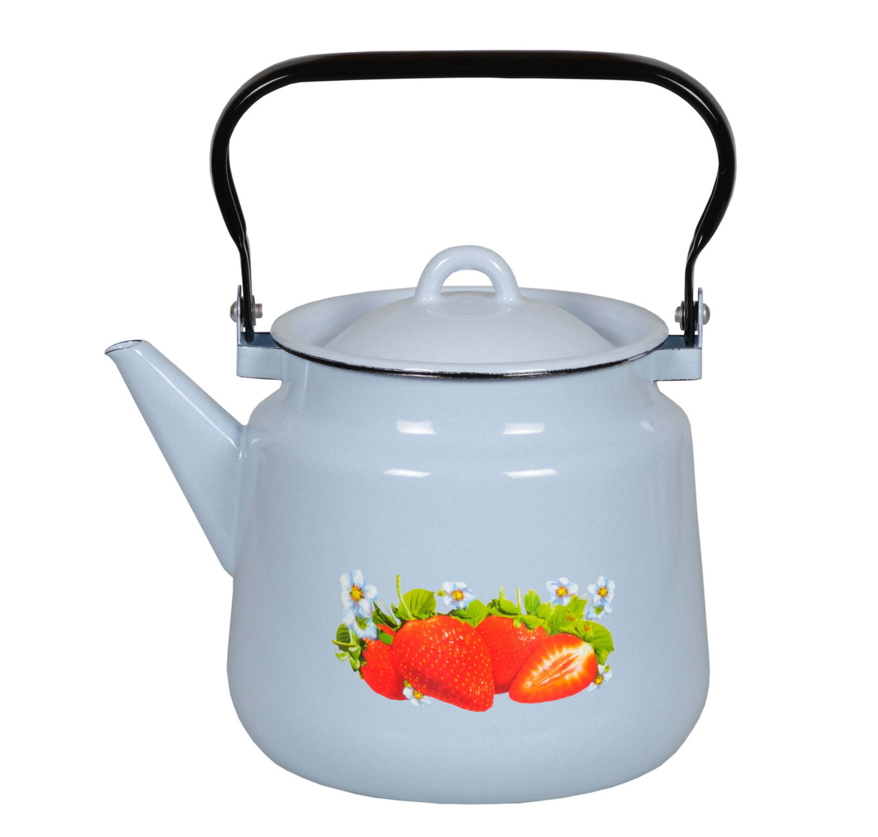 Чайник эмалированный "Клубника садовая" 3,5 литра
