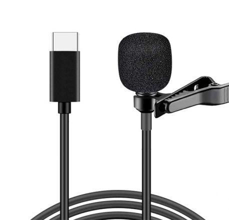 Петличный микрофон UN-203  с разъемом Type C