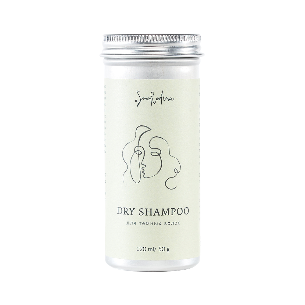 Сухой шампунь темных волос. SmoRodina. 50 г.