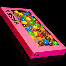 Молочный шоколад ручной работы с драже M&M's