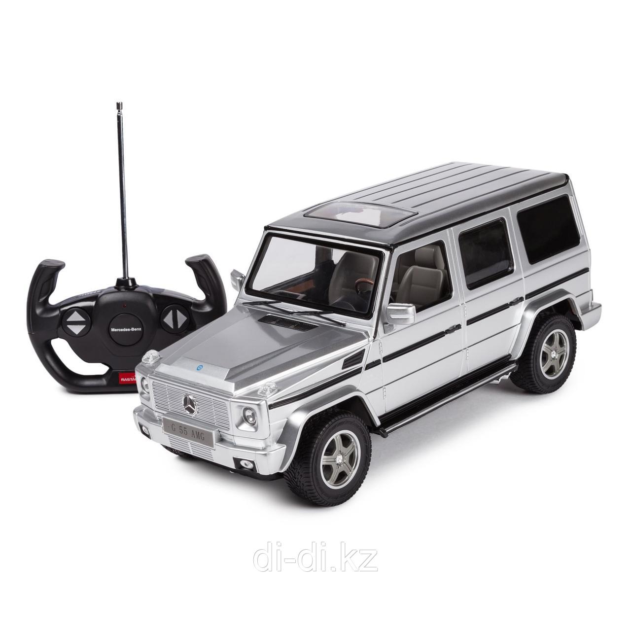 Машинка радиоуправляемая Rastar Mercedes-Benz G55 1:14 серебряная