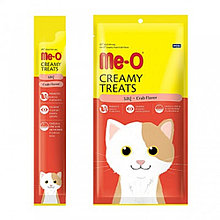 Me-O,  кремовые лакомства для кошек, с крабом,15 гр*4 шт.
