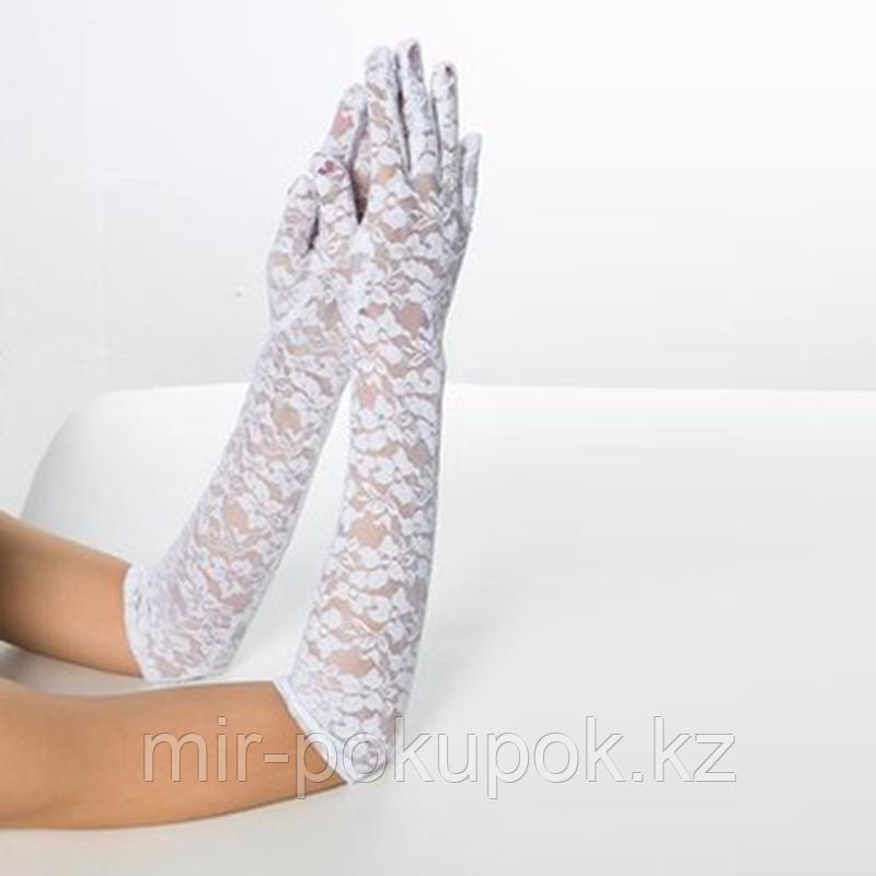 Ажурные длинные перчатки