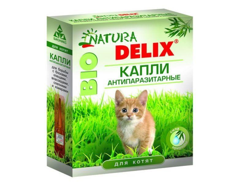 Капли Деликс-Био для котят антипаразитарные