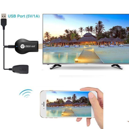 Медиаплеер ресивер WiFi HDMI AnyCAST M9 Plus Display Dongle (Черный) - фото 3 - id-p64127857