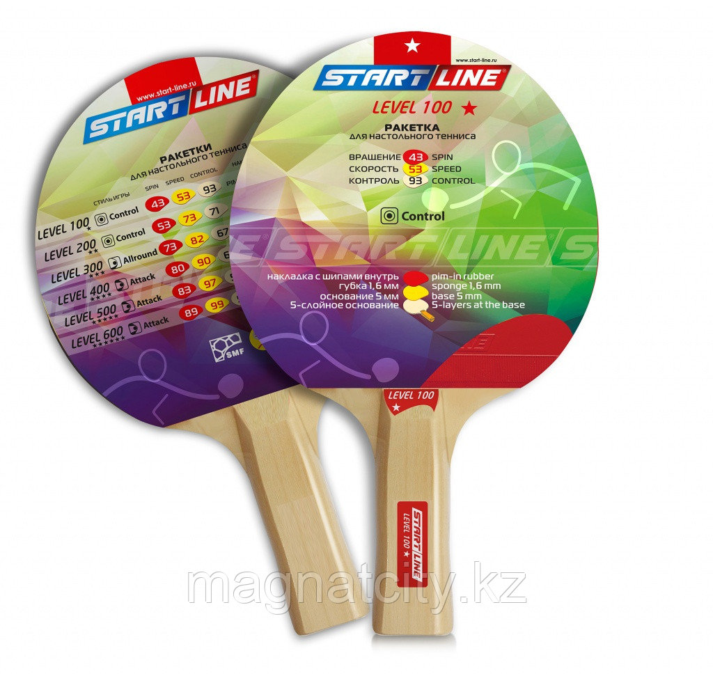 Ракетка теннисная Start Line Level 100 - ракетка для начинающих игроков - фото 1 - id-p56426586