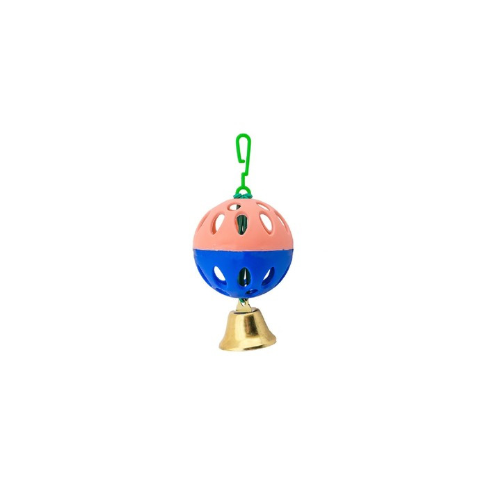 Игрушка для птиц шарик с колокольчиком