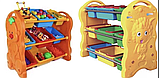 Детская пластиковая этажерка для игрушек QIANGCHI, фото 5