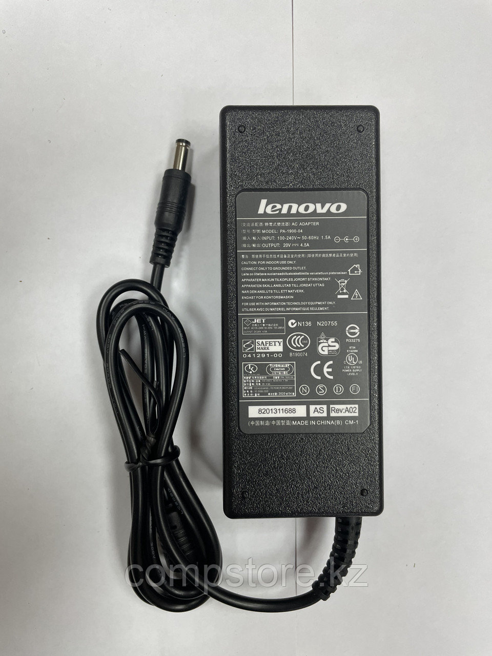 Зарядное устройство для ноутбука Lenovo 20v 4.5А 5.5x2.5мм(без силового кабеля) - фото 1 - id-p87696809