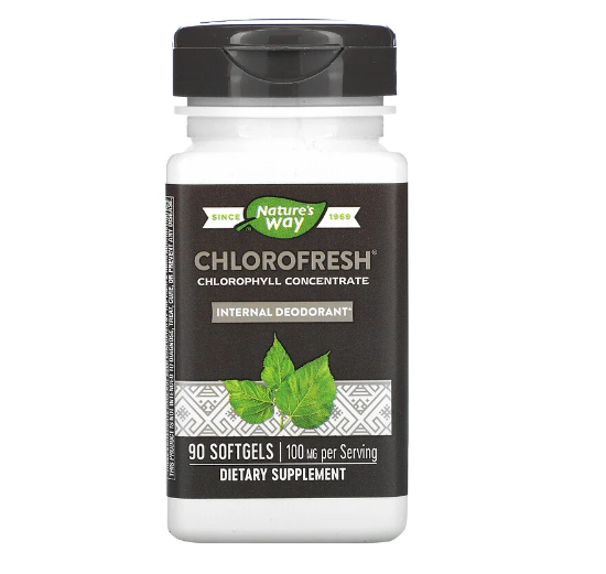 Nature's Way, Chlorofresh, концентрированный хлорофилл, 90 мягких таблеток
