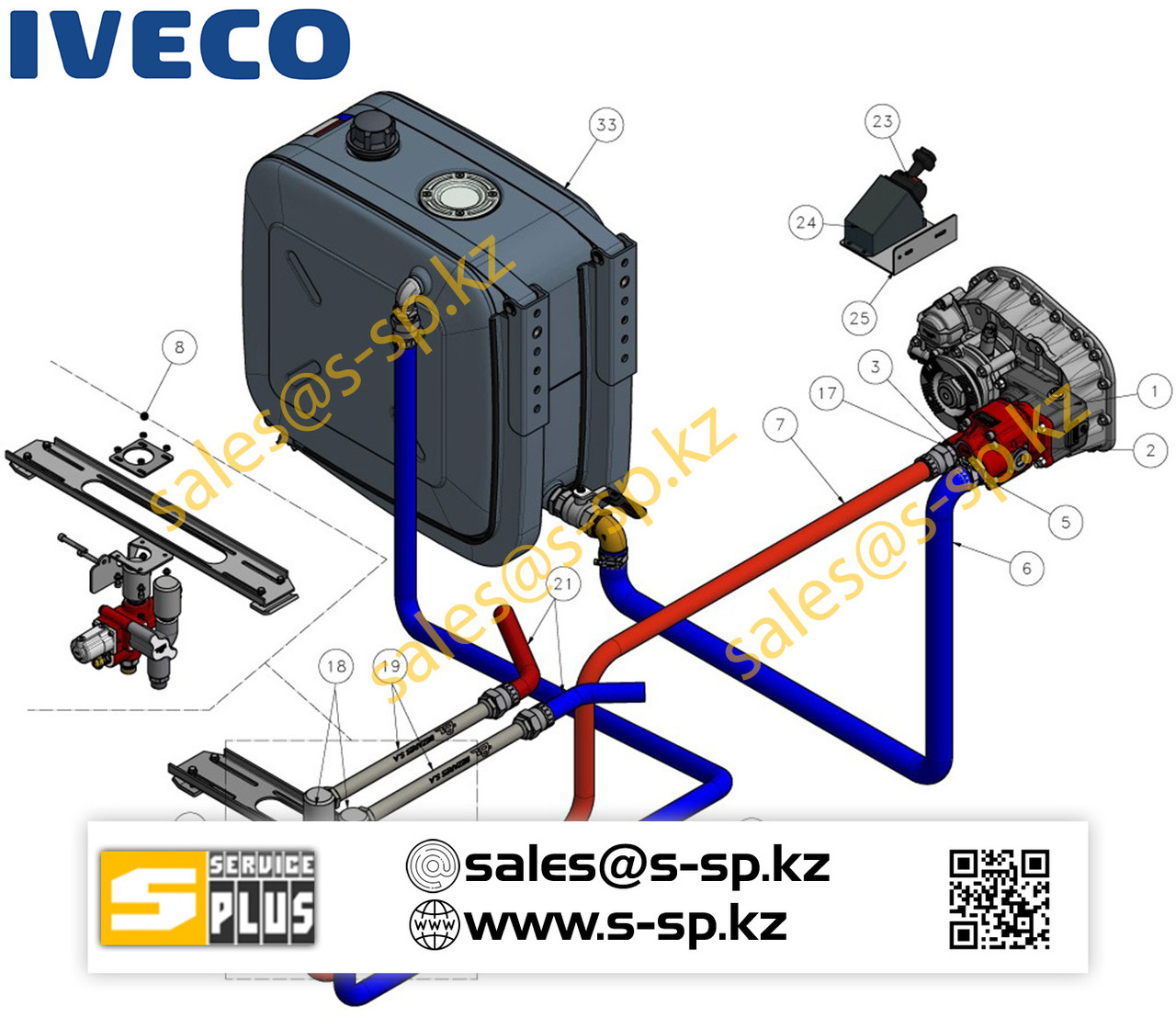 Гидравлика установка на IVECO - фото 1 - id-p88140811