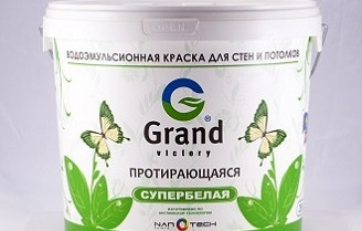 Краска водно-дисперсионная для внутренних работ "Протирающаяся 101" 6,5кг