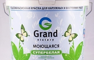 Краска водно-дисперсионная моющаяся для внутренних и наружных работ "Моющаяся 201" 25кг
