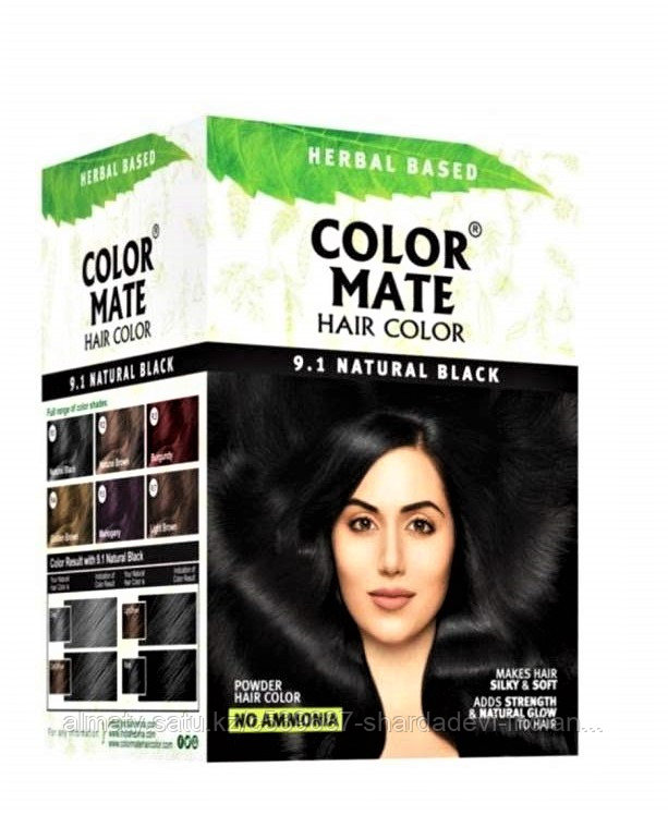 Колор мат. Color Mate краска для волос. Травяная краска для волос Color Mate hair Color 75 гр (5*15) натуральный черный. Color Mate натуральная краска для волос на основе хны свотчи. Краска для волос натуральный цвет.