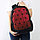 Городской рюкзак светоотражающий геометрический 0212 красный, фото 3