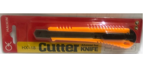 Нож канцелярский 9 мм.,  (блистер)