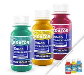 Колер универсальный цвет желто-корич. 450мл КРАФОР