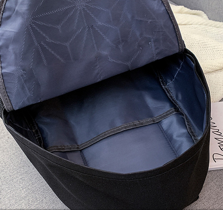 Городской рюкзак светоотражающий геометрический 0212 синий - фото 5 - id-p88154315