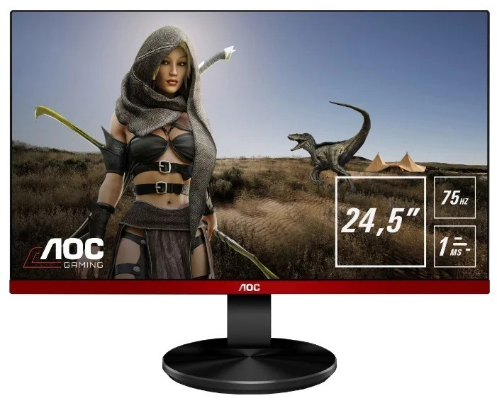 Безрамочный Монитор Игровой с Частотой 75Гц и откликом 1мс 24,5" AOC G2590VXQ TN 1920x1080 1ms 75HGz 250cd/m