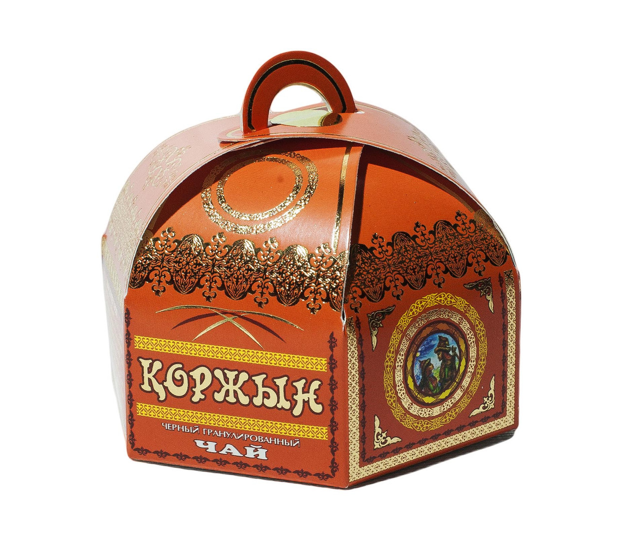 Чай "Коржын" в подарочной коробочке (бонбоньерке), 9 см