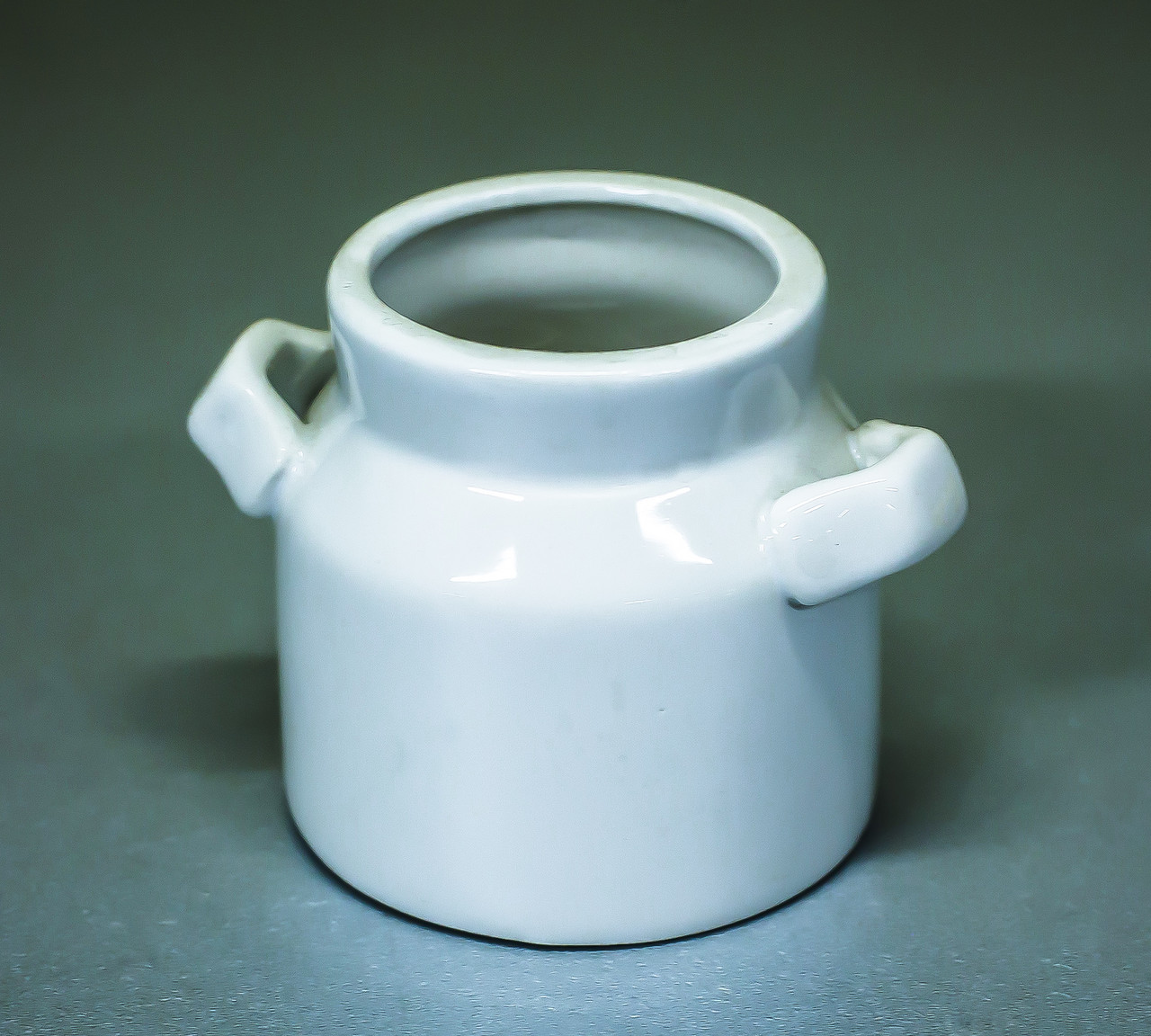 Чаша декоративная "Бидончик" (керамика, белая),6,5см
